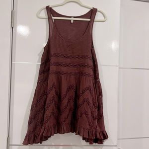 Beach Cover up with beautiful details of lace and polkadots